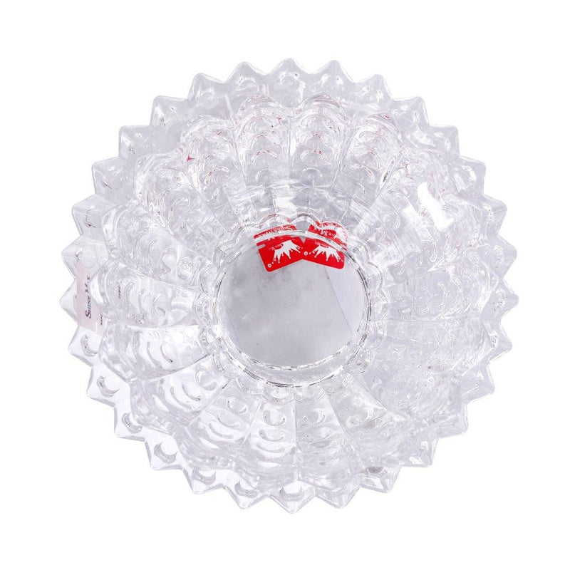 Crystal Glass Ice Cream and Dessert Bowl with Saucer Set of 6 Pcs  10*6.5/16 cm