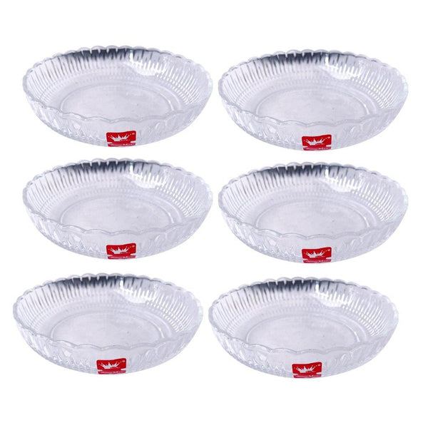 Crystal Glass Ice Cream and Dessert Bowl Set of 6 Pcs 340 ml **