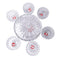 Crystal Cut Glass Ice Cream and Dessert Bowl Set of 6 Pcs ** Inspect Actual 1100+1300 ml