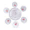 Crystal Cut Glass Ice Cream and Dessert Bowl Set of 6 Pcs ** Inspect Actual 1100+1300 ml