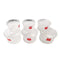 Crystal Glass Ice Cream and Dessert Bowl Set of 6 Pcs 120 ml **