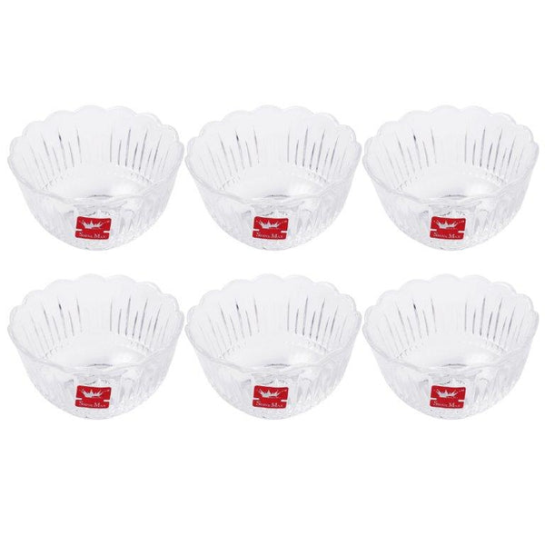 Glass Ice Cream and Dessert Bowl Set of 6 Pcs 170 ml