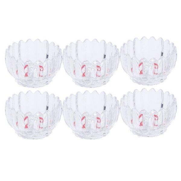 Crystal Glass Ice Cream and Dessert Bowl Set of 6 Pcs 243ML