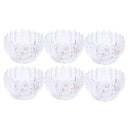 Crystal Glass Ice Cream and Dessert Bowl Set of 6 Pcs 243ML