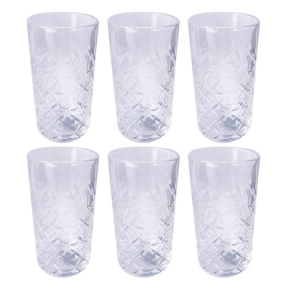 Premium Lead Free Glass Tumblers Set of 6 Pcs 346 ml