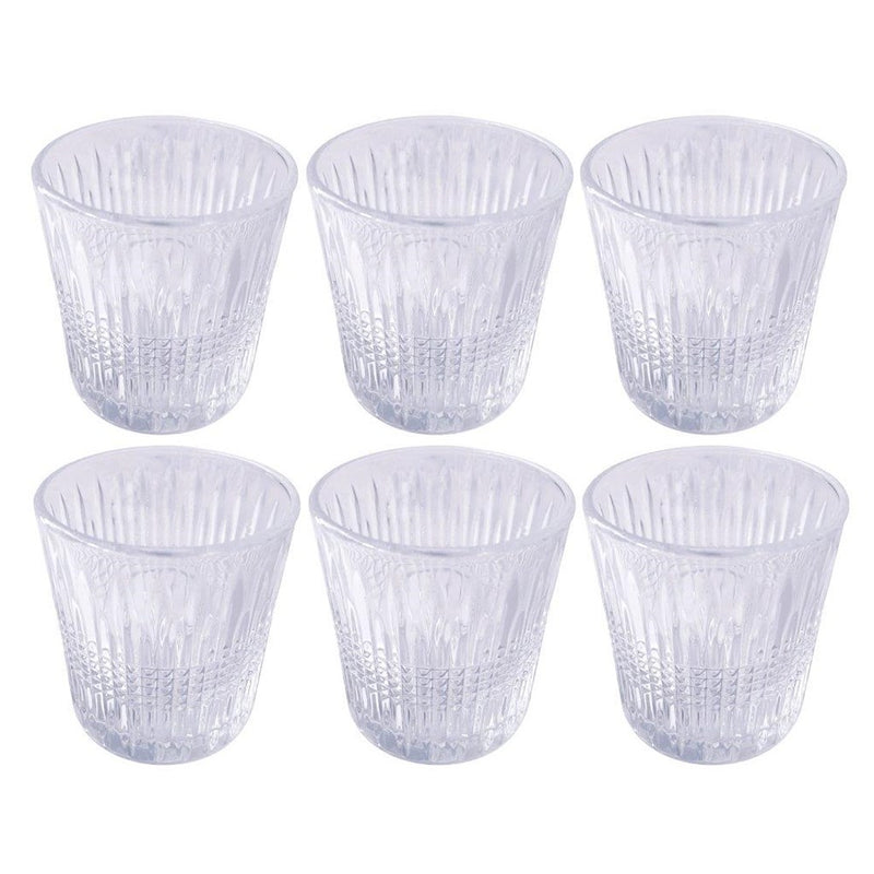 Premium Lead Free Glass Tumblers Set of 6 Pcs 270 ml