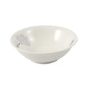 White Ceramic Floral Print Tableware Round Serving Dish Bowl 6''