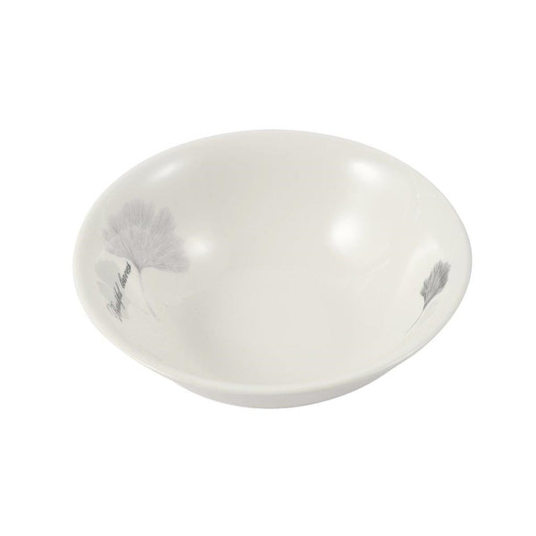 White Ceramic Floral Print Tableware Round Serving Dish Bowl 6''