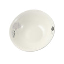 White Ceramic Floral Print Tableware Round Serving Dish Bowl 9''