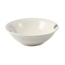 White Ceramic Floral Print Tableware Round Serving Dish Bowl 9''