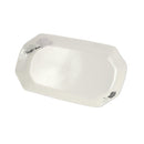 White Ceramic Floral Print Tableware Oval Serving Dish Plate 30 cm