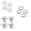 Vanilla White Ceramic Dinner Set of 16 Pcs