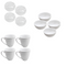 Vanilla White Ceramic Dinner Set of 16 Pcs