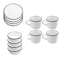 Vanilla White Ceramic Dinner Set of 16 Pcs