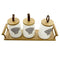 Ceramic Tea Coffee Sugar Canister Set of 3 Pcs with Tray 13*8.5*10.5 cm