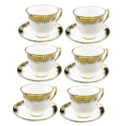 Ceramic Tea Cup and saucer Abstract Print ** 200cc/14 cm