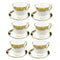 Ceramic Tea Cup and saucer Abstract Print ** 200cc/14 cm
