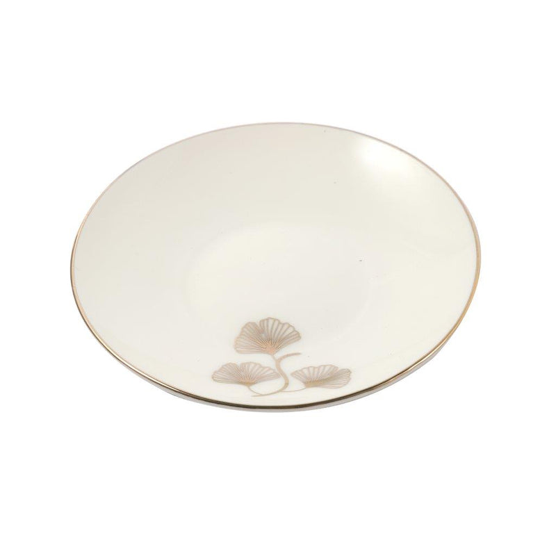 Ceramic Coffee Cup and Saucer Set of 6 Pcs Abstract Print 6.5*4.5/11 cm