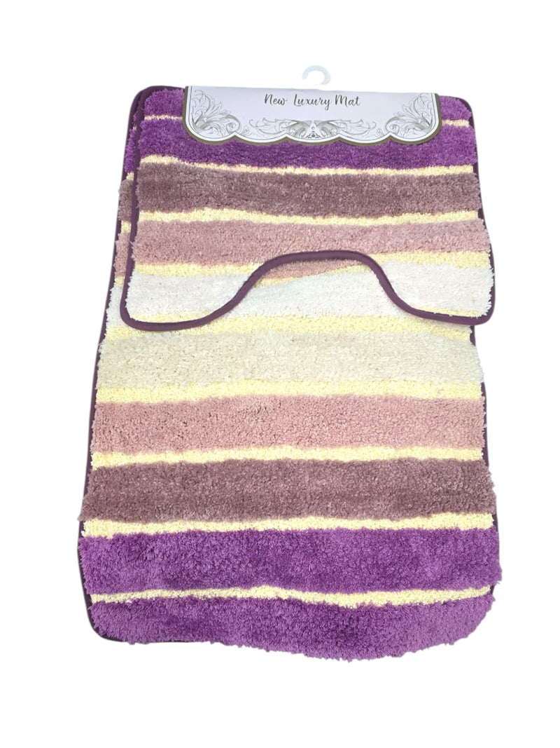 Bathroom Accessories Bath Mat Abstract Design Set of 2 Pcs 50*80cm/40*50 cm