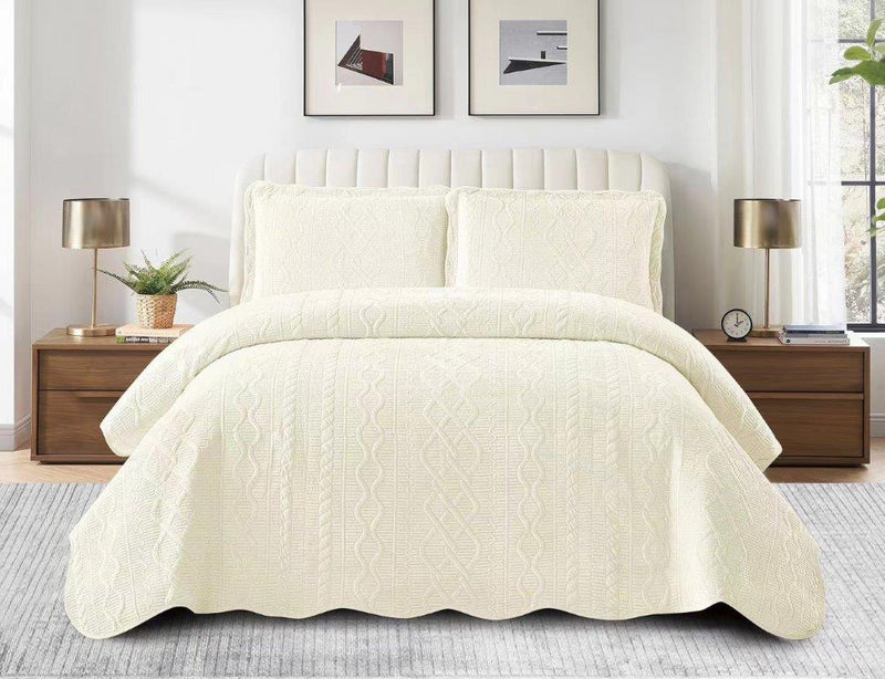 Plain Color Comforter Bedspread Bedding Set Bed Cover with Pillowcase Set