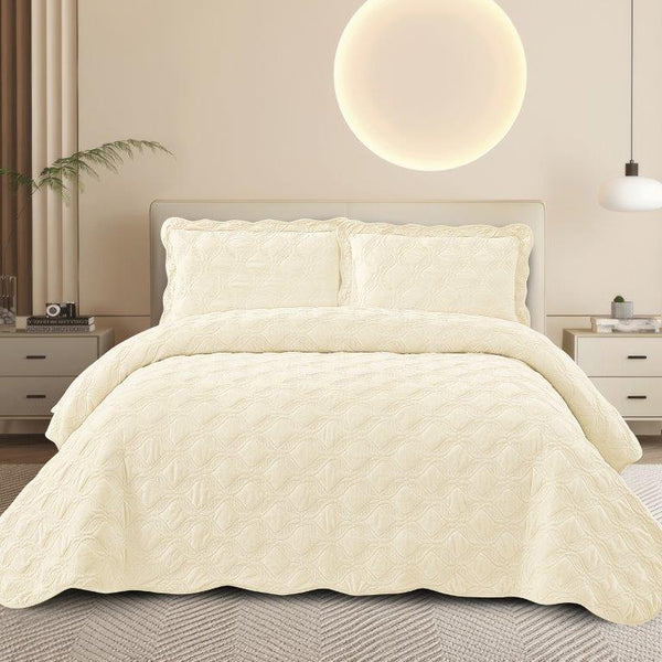 Plain Color Comforter Bedspread Bedding Set Bed Cover with Pillowcase Set need inspect