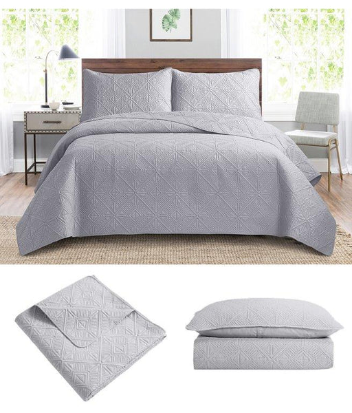 Plain Color Comforter Bedspread Bedding Set Bed Cover with Pillowcase Set