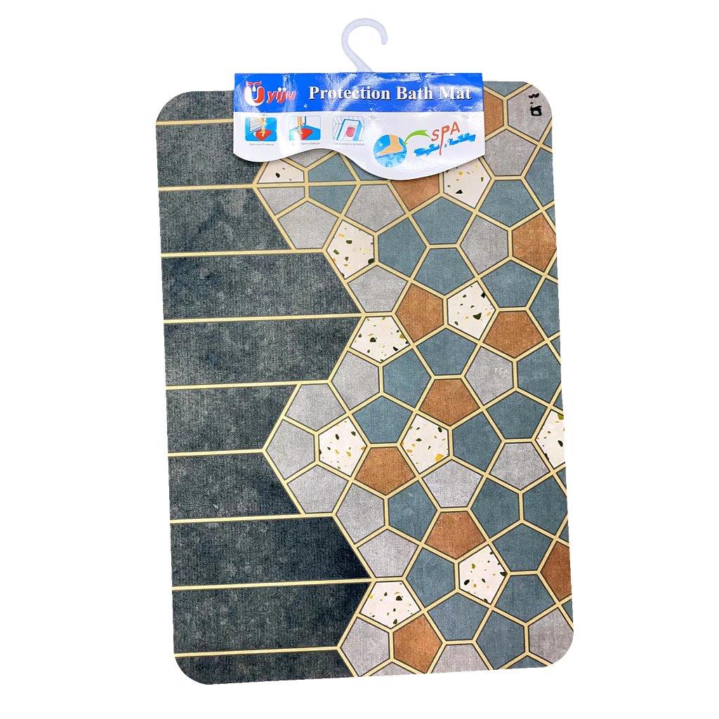 Bath Mat Abstract Design 38x58cm Bathroom Rug
