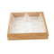 Deco Candy Box Nuts and Chocolates 3 Slot Serving Tray with Lid 26*25.5*7.5 cm