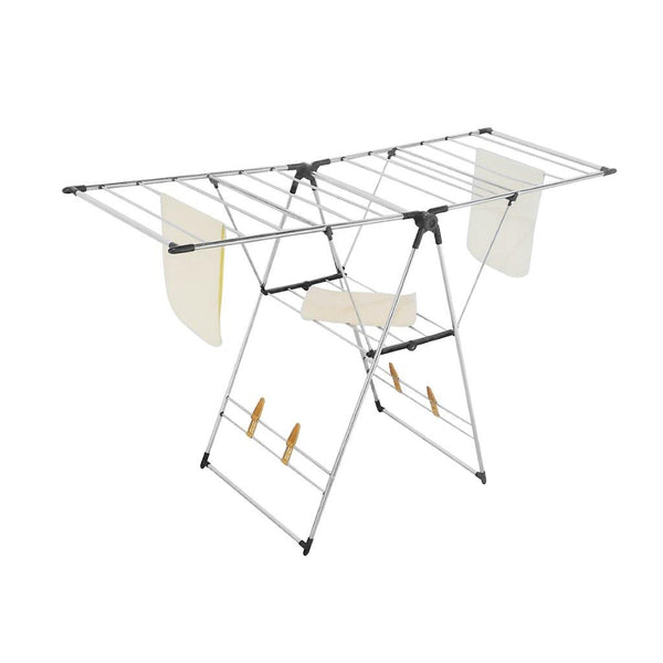 Iron Cloth Drying Rack Foldable Indoor/Outdoor 132*51*88 cm