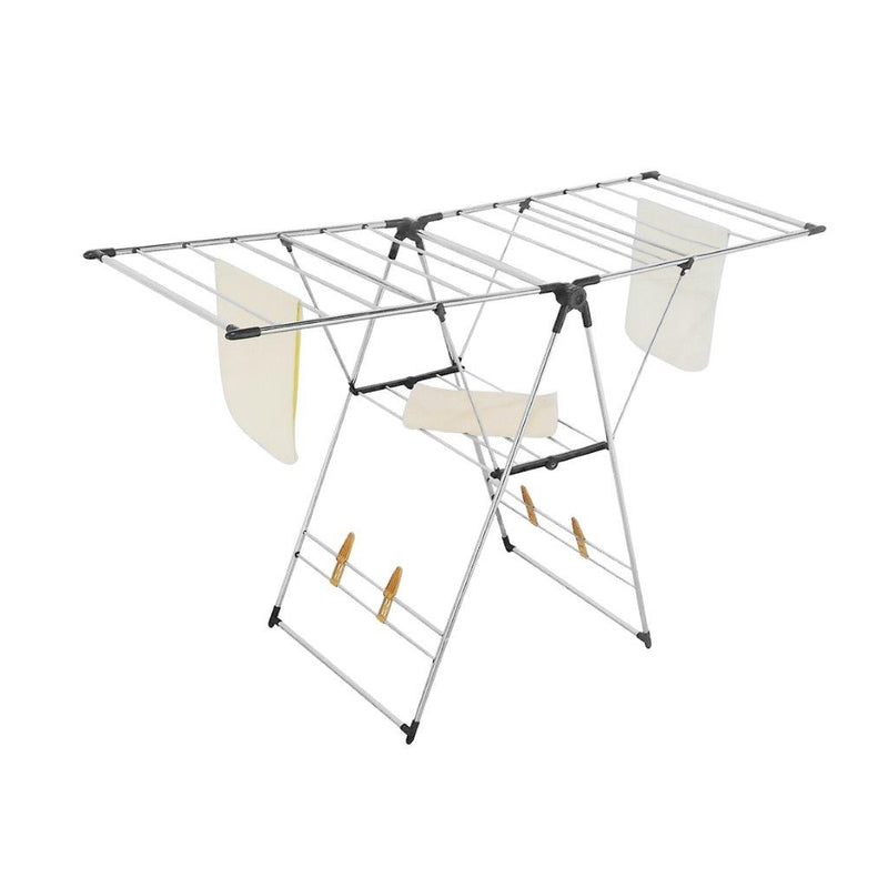 Iron Cloth Drying Rack Foldable Indoor/Outdoor 132*51*88 cm