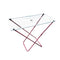 Iron Cloth Drying Rack Foldable Indoor/Outdoor 180*50*105 cm