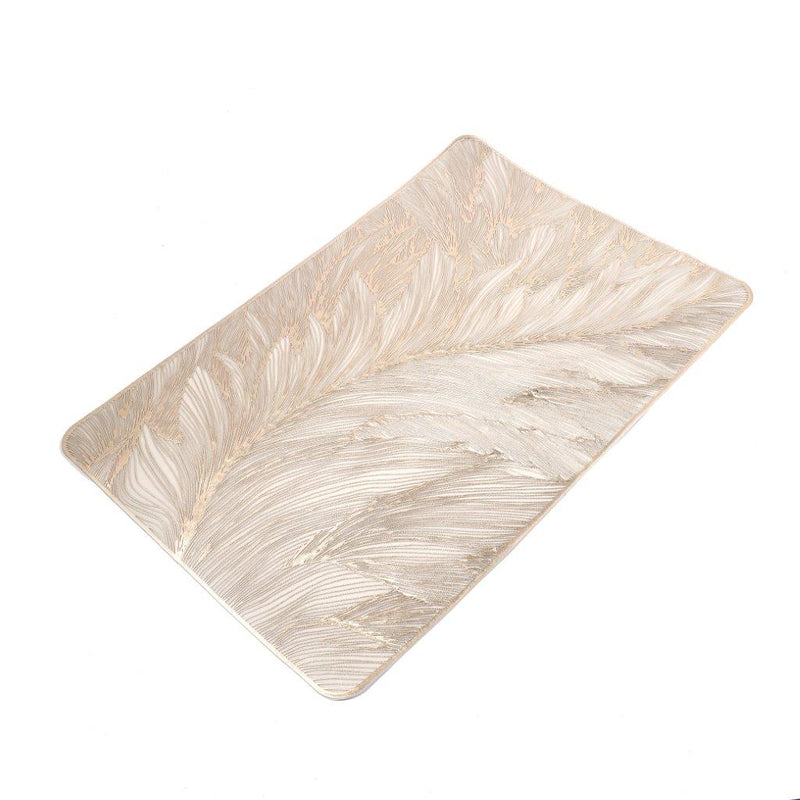 Deco Rectangle Abstract Pattern Plastic Dining Table Placemat 30*45 cm
