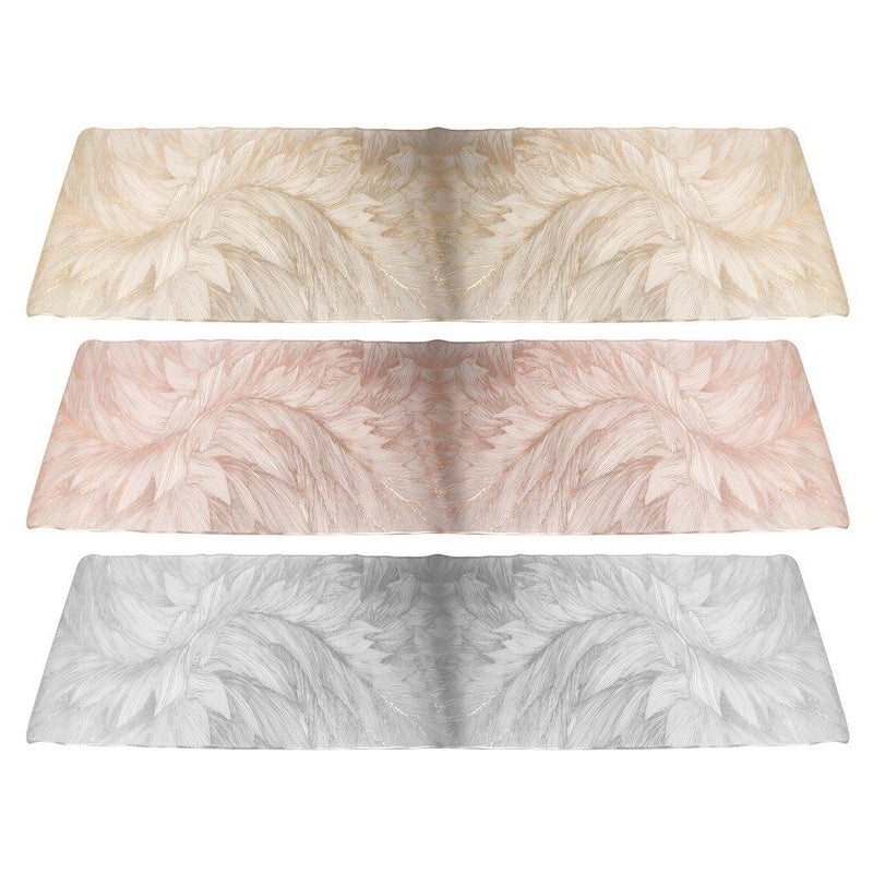 Deco Rectangle Abstract Pattern Plastic Dining Table Placemat 33*150 cm