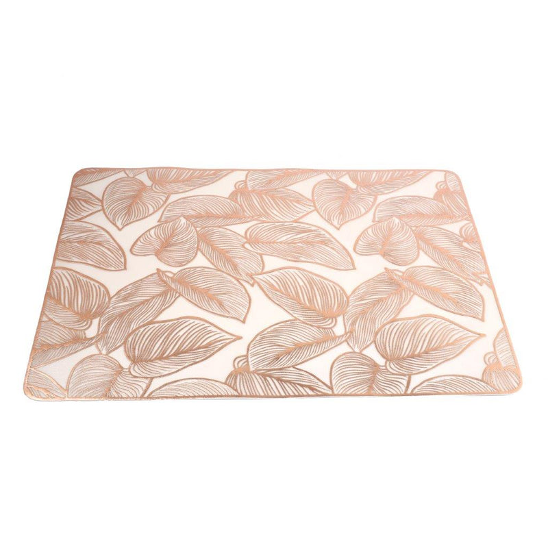 Deco Flower Abstract Pattern Plastic Dining Table Placemat 34*90 cm