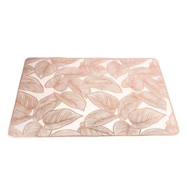 Deco Flower Abstract Pattern Plastic Dining Table Placemat 34*90 cm