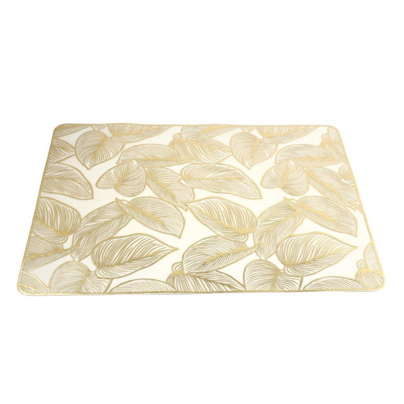 Deco Flower Abstract Pattern Plastic Dining Table Placemat 34*90 cm