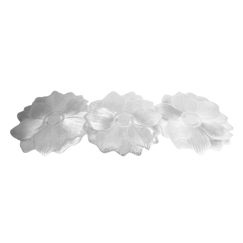 Deco Flower Abstract Pattern Plastic Dining Table Placemat 34*90 cm
