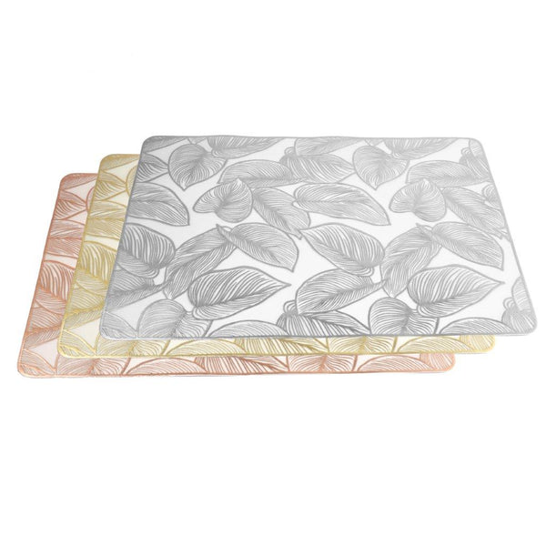 Deco Flower Abstract Pattern Plastic Dining Table Placemat 34*90 cm