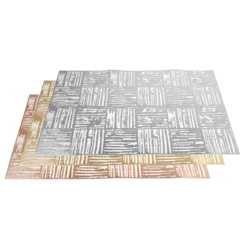 Deco Flower Abstract Pattern Plastic Dining Table Placemat 30*45 cm