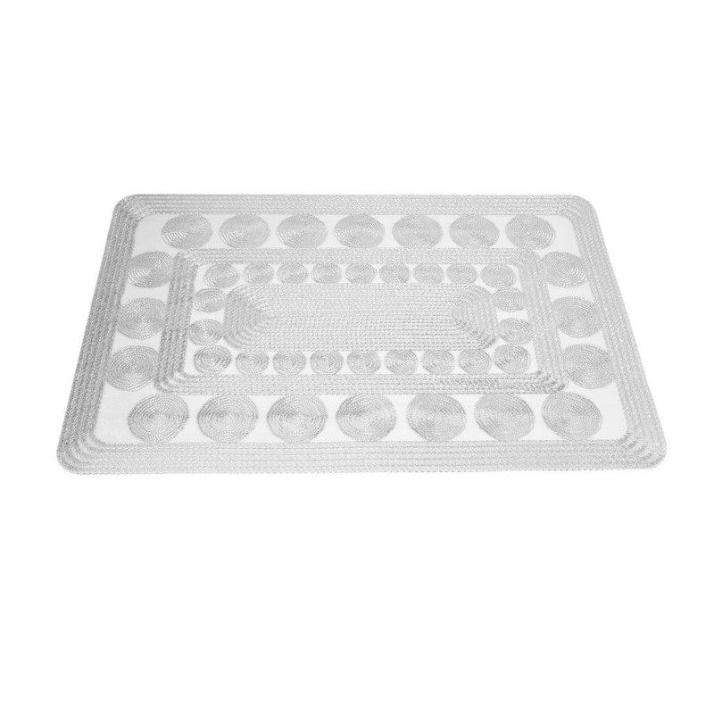 Deco Flower Abstract Pattern Plastic Dining Table Placemat 30*45 cm