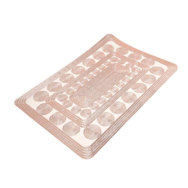 Deco Flower Abstract Pattern Plastic Dining Table Placemat 30*45 cm