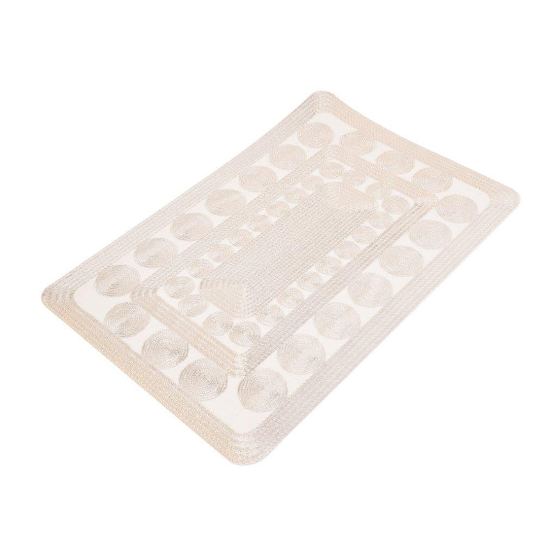 Deco Flower Abstract Pattern Plastic Dining Table Placemat 30*45 cm