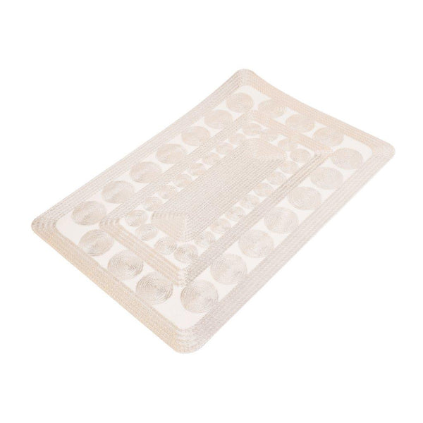 Deco Flower Abstract Pattern Plastic Dining Table Placemat 30*45 cm
