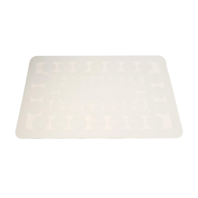 Deco Flower Abstract Pattern Plastic Dining Table Placemat 30*45 cm