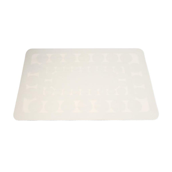 Deco Flower Abstract Pattern Plastic Dining Table Placemat 30*45 cm
