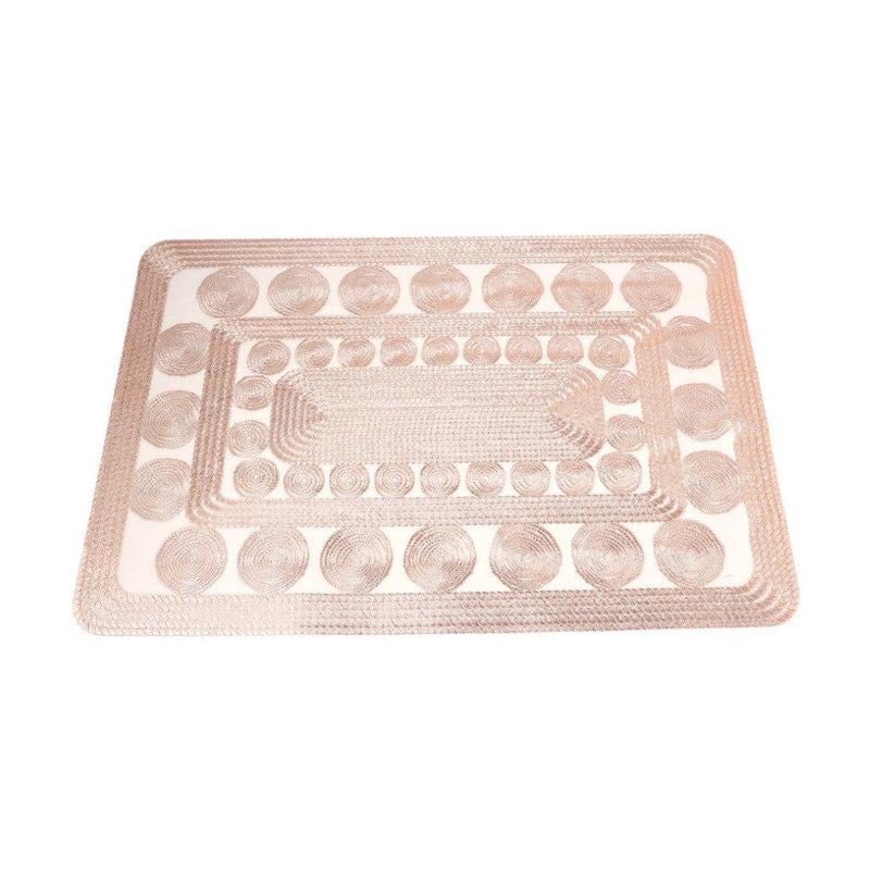 Deco Flower Abstract Pattern Plastic Dining Table Placemat 30*45 cm