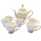 Ceramic Tea Cup with Kettle and Serving Tray Set of 8 Pcs ** 9*7.5/9.5*23.5/30.5*4.5cm