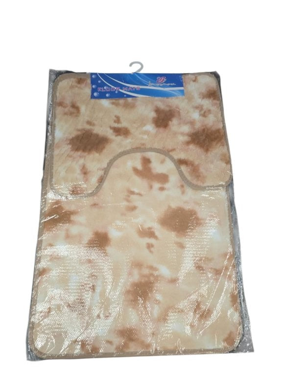 Bathroom Accessories Bath Mat Abstract Design Set of 2 Pcs 50*80 cm+50*40 cm