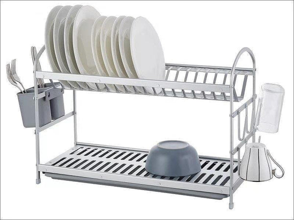 Aluminium Dish Rack Cutlery Holder 62.9*24*37.7 cm