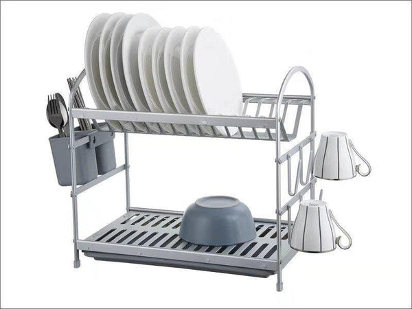 Aluminium Dish Rack Cutlery Holder 49.7*24*37.7 cm